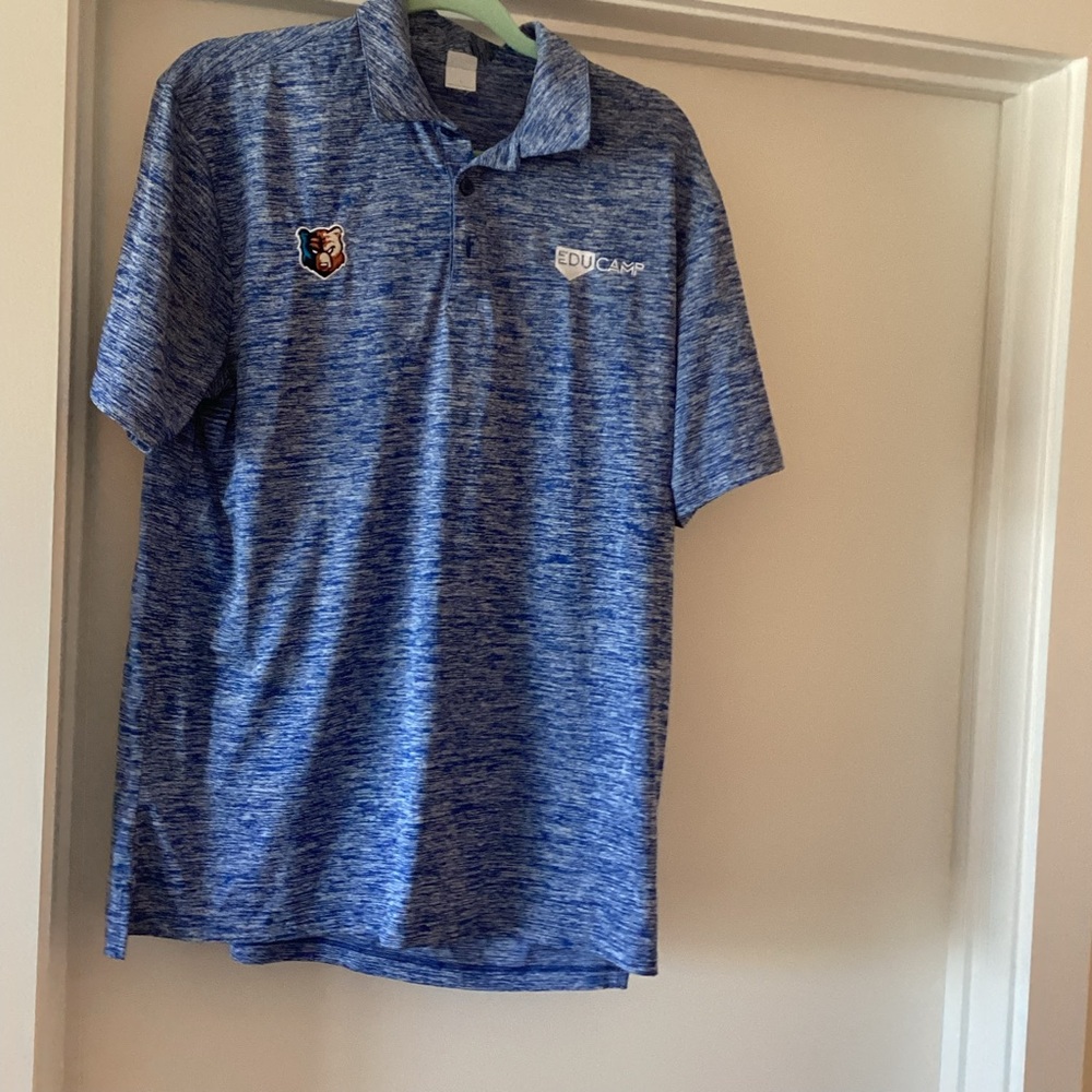 Sport-Tek Heathered Blue Polo Shirt